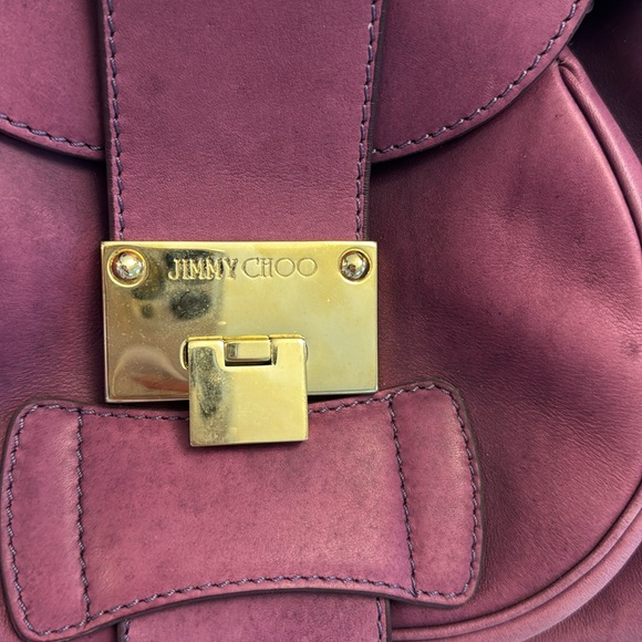 Jimmy Choo purple leather Rhona Hobo bag / purse - Picture 14 of 17